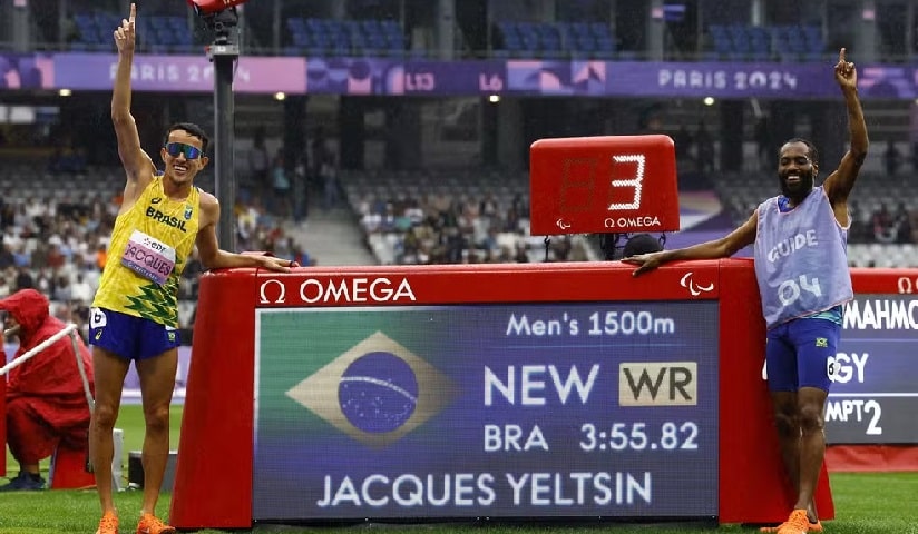 Paralimpíadas: Yeltsin Jacques bate recorde mundial e é bicampeão dos 1.500m