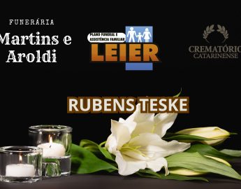 Plano Leier e Funerária Martins e Aroldi informam o falecimento de Rubens Teske