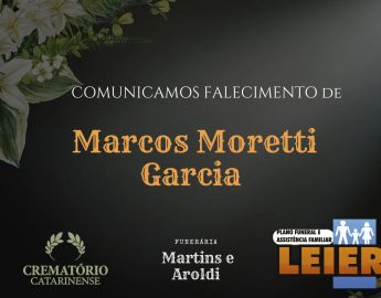 Plano Leier e Funerária Martins e Aroldi informam o falecimento de Marcos Moretti Garcia