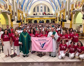 Rede Feminina de Guaramirim inicia com celebração litúrgica o Outubro Rosa