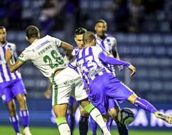 Futebol: América-MG fica na frente duas vezes, mas Avaí busca o empate