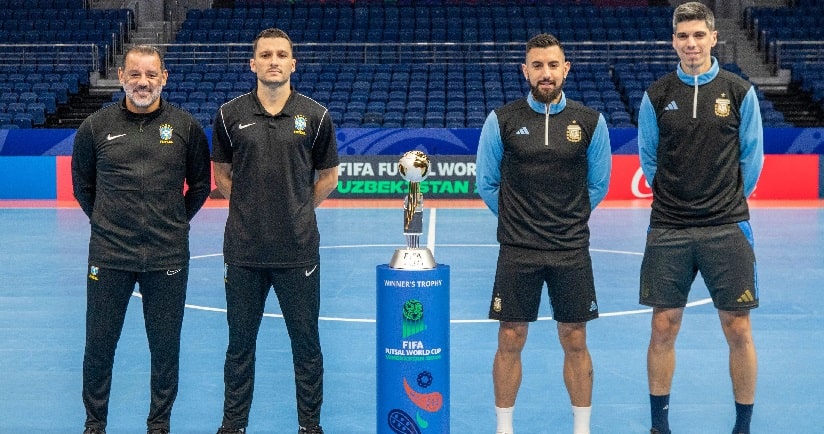 Futsal: Brasil e Argentina disputam a final da Copa do Mundo na Ásia