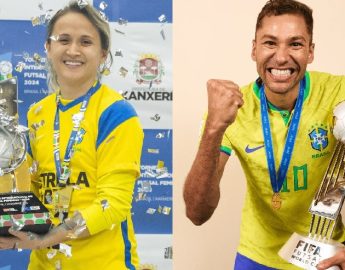 Futsal: Seleções Brasileiras seguem na liderança do ranking mundial da FIFA