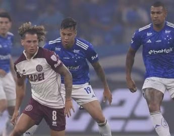 Futebol: Cruzeiro sai na frente, mas cede empate ao Lanús na primeira semifinal da Sula