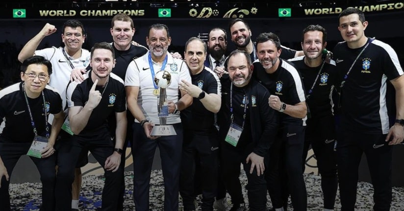 Futsal: Conheça a comissão técnica campeã mundial pelo Brasil