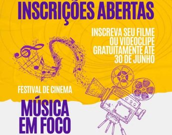 Festival Cinema Música em Foco começa nesta sexta-feira