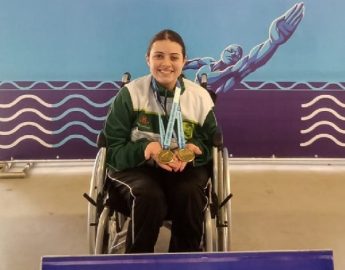 Paradesporto: Nadadora de Jaraguá do Sul é campeã no Brasileiro Paralímpico sub-20