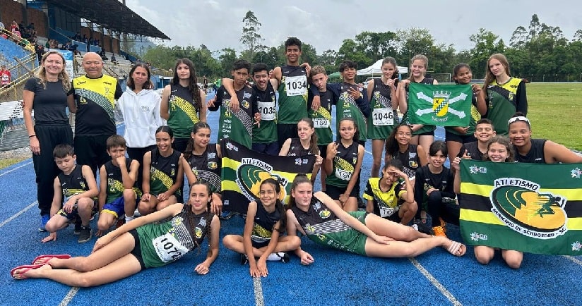 Atletismo: Schroeder conquista seis medalhas e a terceira colocação geral no sub-12