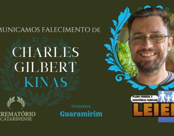 Plano Leier e Funerária Guaramirim informam o falecimento de Charles Gilbert Kinas