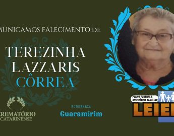 Plano Leier informa o falecimento de Terezinha L. Correa