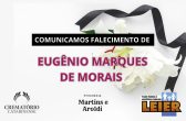 Plano Leier e Funerária Martins e Aroldi informam o falecimento de Eugênio Marques de Morais