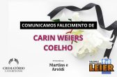 Plano Leier e Funerária Martins e Aroldi informam o falecimento de Carin Weiers Coelho