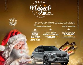 Campanha Natal Mágico da CDL inicia com premiação de R$ 200 mil