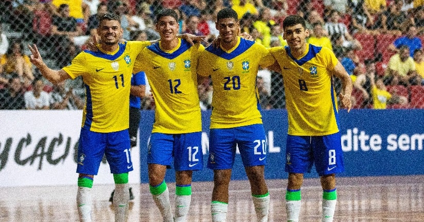 Futsal: Brasil goleia o Peru pela segunda rodada da Liga Evolução