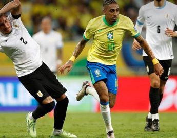 Futebol: Brasil empata com Uruguai e cai para o 5º lugar nas Eliminatórias