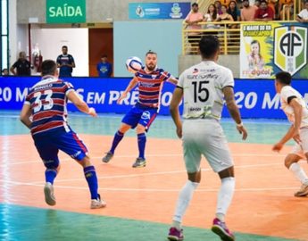 Futsal: Com recorde de público, Apodi e Fortaleza empatam na primeira final