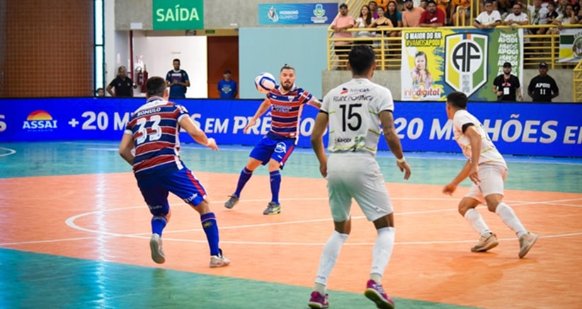 Futsal: Com recorde de público, Apodi e Fortaleza empatam na primeira final do Brasileirão