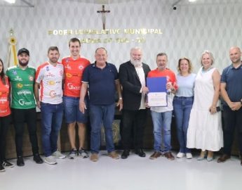 Futebol: Câmara de Vereadores homenageia Sport Club Estrella, de Nereu Ramos