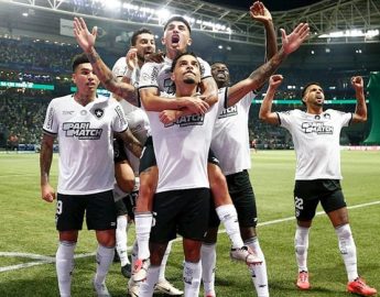 Futebol: Botafogo vence Palmeiras, retoma liderança e abre vantagem por título