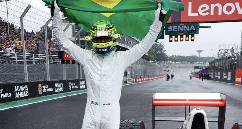 Automobilismo: Hamilton exalta Senna e o Brasil após homenagem em São Paulo