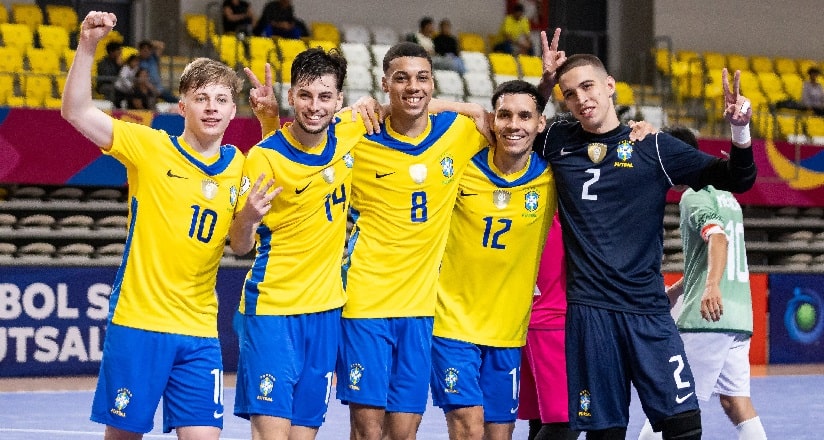 Futsal: Com Gui do Jaraguá, Brasil está na semifinal do Sul-Americano sub-20