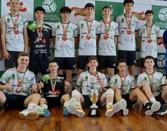 Vôlei: Jaraguá do Sul é vice-campeão do estadual sub-17