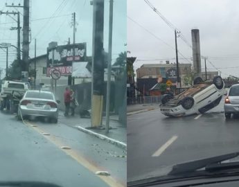 Acidentes de trânsito são registrados em Jaraguá do Sul