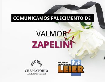 Plano Leier  informa o falecimento de Valmor Zapelini