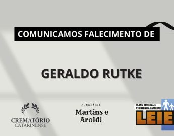 Plano Leier e Funerária Martins e Aroldi informam o falecimento de Geraldo Rutke