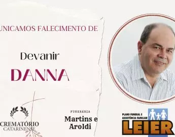 Plano Leier e Funerária Martins e Aroldi informam o falecimento de Devanir Danna