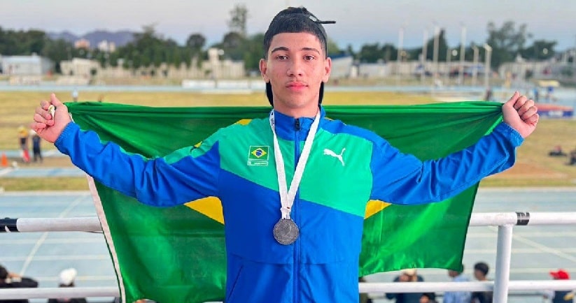 Atletismo: Jaraguaense é medalha de prata no Sul-Americano sub-18