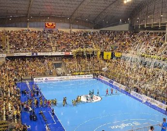 Futsal: Arena Jaraguá chega à marca de 100 mil pessoas em 2024