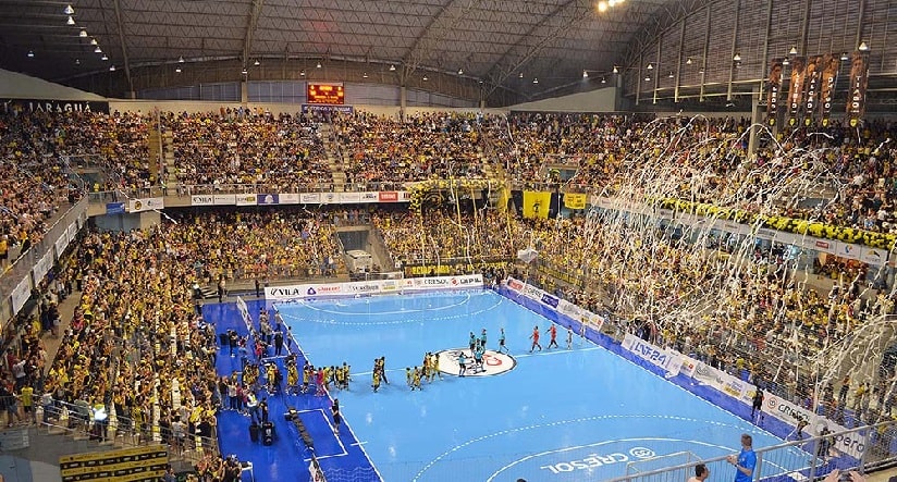 Futsal: Arena Jaraguá chega à marca de 100 mil pessoas em 2024