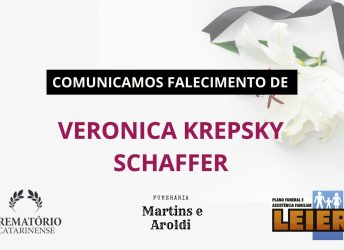 Plano Leier e Funerária Martins e Aroldi informam o falecimento de Veronica Krepsky Schaffer