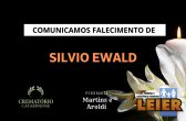 Plano Leier e Funerária Martins e Aroldi informam o falecimento de Silvio Ewald