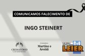 Plano Leier e Funerária Martins e Aroldi informam o falecimento de Ingo Steinert