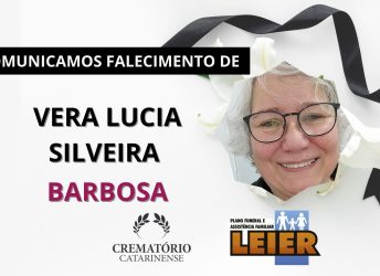 PLANO LEIER informa o falecimento de VERA LUCIA SILVEIRA BARBOSA