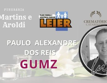 Plano Leier e Funerária Martins e Aroldi informam o falecimento de Paulo Alexandre dos Reis Gumz