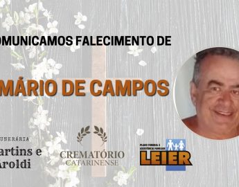 Plano Leier e a Funerária Martins e Aroldi comunicam o falecimento de Mário de Campos