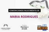 Plano Leier e a Funerária Martins e Aroldi comunicam o falecimento de Maria Rodrigues