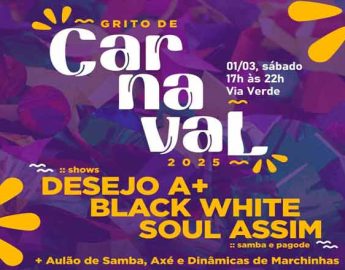 Grito de Carnaval 2025: Evento Gratuito no Parque Linear Via Verde