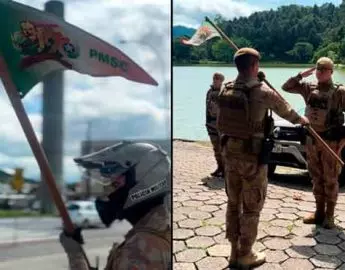 Flâmula Percorre Municípios Lembrando os 190 Anos da Polícia Militar de SC