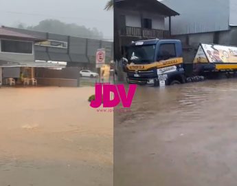 Após as chuvas de ontem, Guaramirim decreta situação de emergência