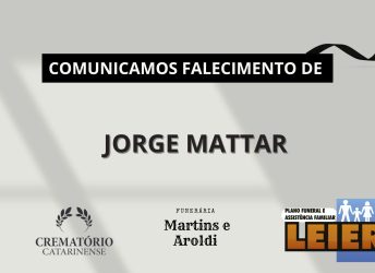 Plano Leier e a Funerária Martins e Aroldi comunicam o falecimento de Jorge Mattar