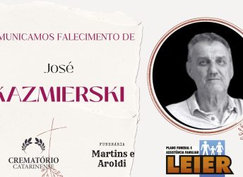 Plano Leier e a Funerária Martins e Aroldi comunicam o falecimento de José Kazmierski