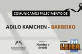 Plano Leier e a Funerária Martins e Aroldi comunicam o falecimento de Adilo Kamchen “Barbeiro”