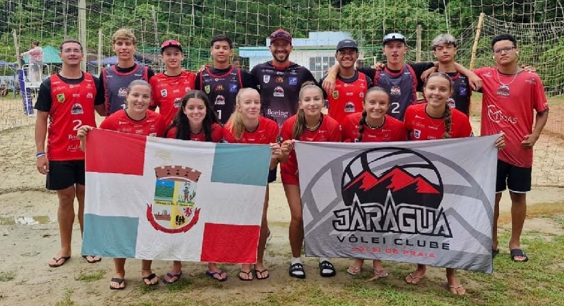 Vôlei de Praia: Dupla de Jaraguá do Sul fica com o vice na 1ª etapa do estadual sub-19