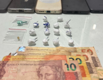 Polícia Militar apreende drogas e dinheiro em Jaraguá do Sul