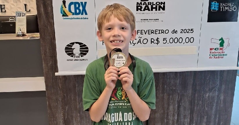 Xadrez: Jaraguá do Sul garante sete medalhas no IRT 2400