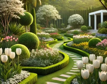 7 combinações elegantes com flores brancas no jardim